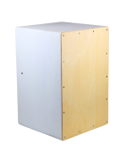 Cajón Flamenco Dual Y Peruano Doble Tapa De Golpeo Blanco