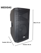 Bafle Bocina 12 Amplificado Dsp Alta Potencia Bluetooth