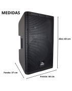 Bafle Bocina 15 Amplificado Alta Potencia Bluetooth Dsp