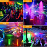 Paquete Luces Dj Led Disco Para Fiestas Maquina De Humo