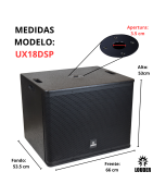 Subwoofer Amplificado Bocina 18 Bajo Activo Grave Louder