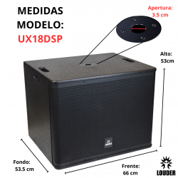 Subwoofer Amplificado Bocina 18 Bajo Activo Grave Louder