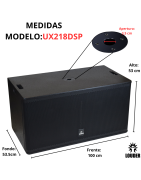 Subwoofer Amplificado Activo Dsp 2 Bocinas De 18 Pulgadas