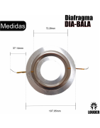 2pz Diafragma Tweeter Bala Titanio Agudos 3 Pulgadas