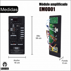 Modulo Amplificador Recarcable Bluetooth Fm Usb Sd
