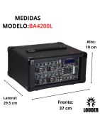 Mezcladora Amplificada 150 Watts Rms Bluetooth Usb/sd 4ch