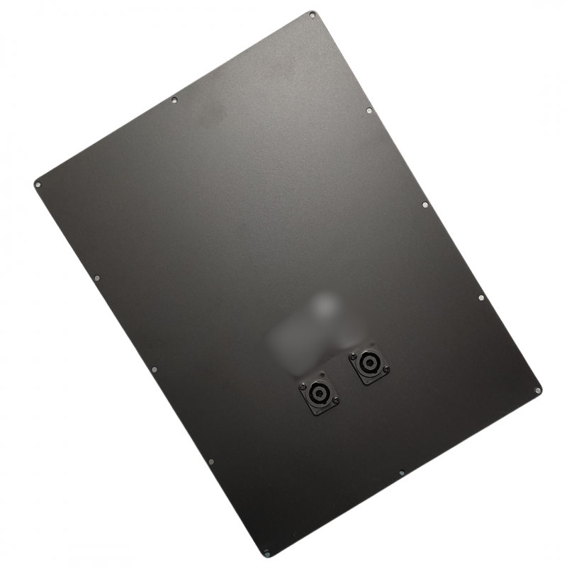 Tapa Metal 2 Conectores Speakon Lamina Para Armar Subwoofer