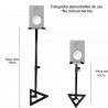 Par Stand Pedestal Base de piso para Bocinas de estudio