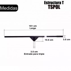 Estructura T Para Hacer Tripie Elevador De Luces Disco ...