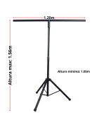 Elevador De Luces Led Disco Stand Estructura Tripie