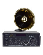 Amplificador Kit Paquete Perifoneo Trompeta Voceo Usb/sd/bt