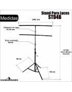 Estructura Tipo T Para Colgar Luces Disco Dj Con Manive...