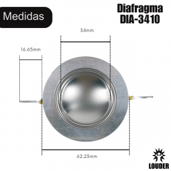 Diafragma De Repuesto Para Driver Agudo De 34mm 3pz