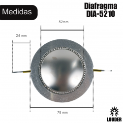 Diafragma De Repuesto Para Driver Agudo De 52mm 3pz