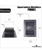 Agarradera Metalica Para Armado Bafles 22 X 16.5cm Bafl...