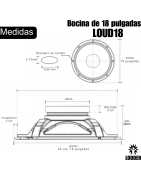 Bocina 18 Pulgadas Graves Profesional Alto Poder Bajo W...