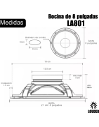 Bocina 8 Pulgadas 1000w Pmpo Para Line Array Por Pieza