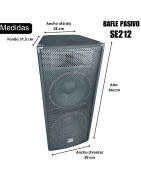 Bafle Bocinas Pasivo 12 Concert 2x12 Para Dj Grupo 350w...