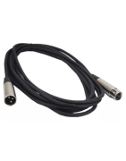 2 Cable 4 Metros Xlr Dmx Jack Canon A Macho Canon Micro...
