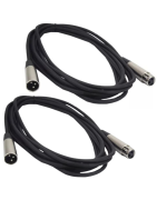 2 Cable 4 Metros Xlr Dmx Jack Canon A Macho Canon Micro...