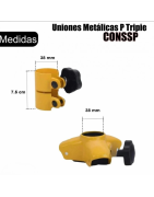 Uniones Metalicas P Tripie Base Para Bafle Pedestal Boc...