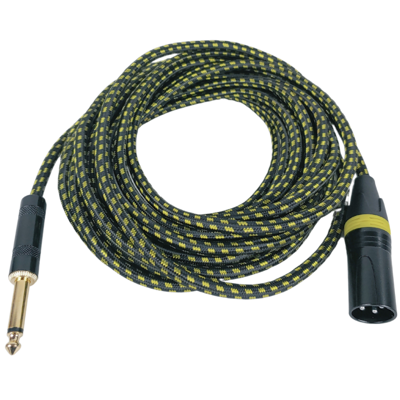 Cable De Plug 6.3 Mono A Canon Macho 6 Metros Louder Cable De Plug 6.3 Mono A Canon Macho 6 Metros Louder