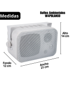 Par Bafles Ambientales Exterior Bocinas Sonido Ambienta...