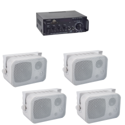 Amplificador Sonido Ambiental 4 Bafles Ambientales Boci...