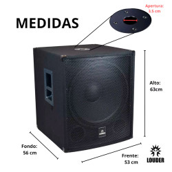 Subwoofer Bajo Amplifica Bocina De 18 Pulgadas Alta Potencia