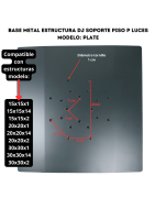 Base Estructura Dj Accesorio Soporte Para Luces Tipo Plato