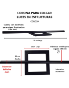 Corona P Perimetral Estructura Soporte 20x20 Dj Iluminacion