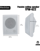 YPW-622 Bocina De Pared Sonorización Ambiental Transformador 100v