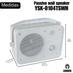 YSK-0104TSWH Bafle 4 Sonido Ambiental Interior Exterior C Transformador