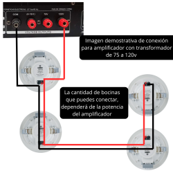 YPW-616A Bocina Plafon 5 Pulgadas Sonido Ambiental Con Transformador