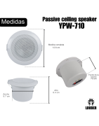YPW-710 Bocina Plafon 3 Pulgadas Tranformador 70/100 V Ambiental