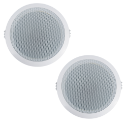 Par de bocinas ambientales para plafón YPA-805T Marca LOUDER