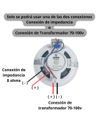 Par de bocinas ambientales para plafón YPA-805T Marca LOUDER