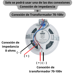 Par de bocinas ambientales para plafón YPA-805T Marca LOUDER