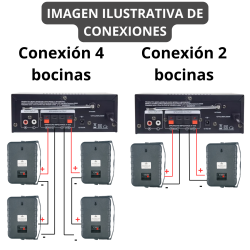 YSK-0104BK Bafle Ambiental Bocina Sonido Ambiental Exterior Interio