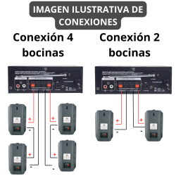 YSK-0204BK Bocina Sonido Ambiental Exterior Interior Bafle Ambiental