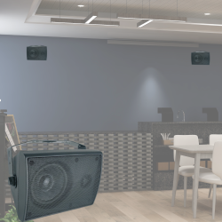 YSK-0204BK Bocina Sonido Ambiental Exterior Interior Bafle Ambiental