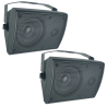 YSK-0204BK Par Bocinas Sonido Ambiental Bafles Ambientales Exterior Bar