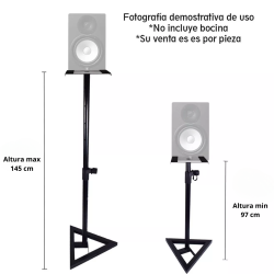 Stand Pedestal Base de piso para Bocinas de estudio