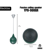 YPO-900GR Bocina Techo 5 Pulgadas Ambiental Colgante Linea 70-100v