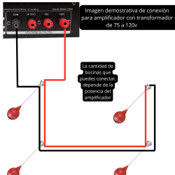 YPO-900RED Bocina Techo Colgante 5 Pulgadas Ambiental Linea 70-100v