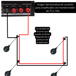 YPO-900BK Bocina Techo Linea 70-100v Colgante 5 Pulgadas Ambiental