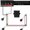 YPO-900BK Bocina Techo Linea 70-100v Colgante 5 Pulgadas Ambiental