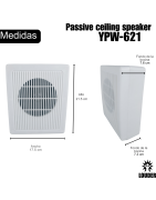 YPW-621 Bocina Sonido Ambiental 5 Pulgadas Transformador 100v Pared