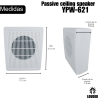 YPW-621 Bocina Sonido Ambiental 5 Pulgadas Transformador 100v Pared