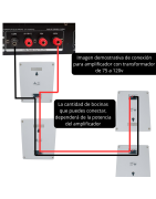 YPW-621 Bocina Sonido Ambiental 5 Pulgadas Transformador 100v Pared